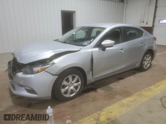 2017 Mazda 3 Sport with VIN 3MZBN1U79HM142232, listed as a Copart auction lot 50261985 with 129,469 mi miles and Salvage Title. Bid and sale history available at DreamBid. Image 1.