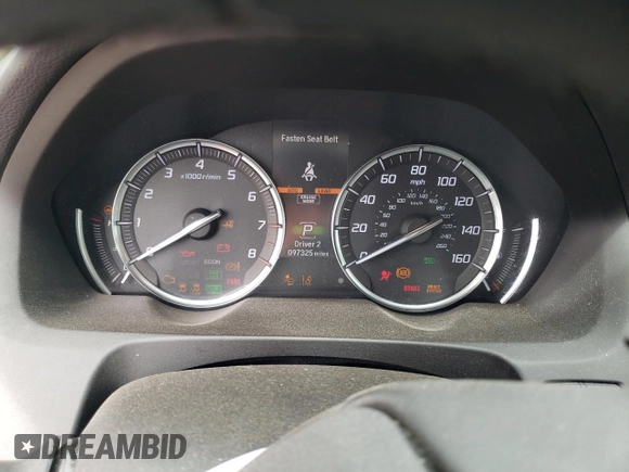 2019 Acura TLX with VIN 19UUB2F3XKA004967, listed as a Copart auction lot 51589345 with 97,325 mi miles and Salvage title. Bid and sale history available at DreamBid. Image 9.