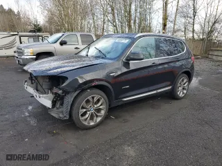 2015 BMW X3 xDrive28i with VIN 5UXWX9C55F0D47187, listed as a Copart auction lot 48899175 with 57,992 mi miles and Salvage Title. Bid and sale history available at carsss.com. Image 1.