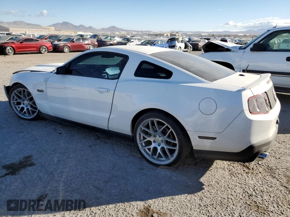 2012 Ford Mustang GT Premium with VIN 1ZVBP8CF1C5266585, listed as a Copart auction lot 44407035 with 71,651 mi miles and Salvage Title. Bid and sale history available at DreamBid. Image 2.