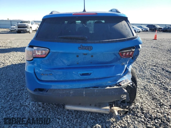 2021 Jeep Compass 80th Anniversary with VIN 3C4NJDEB0MT539277, listed as a Copart auction lot 83716994 with 55,728 mi miles and Salvage title. Bid and sale history available at DreamBid. Image 6.