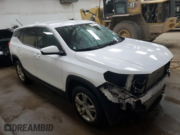 2018 GMC Terrain SLE with VIN 3GKALMEV7JL402338, listed as a Copart auction lot 77337854 with 144,904 mi miles and Salvage Title. Bid and sale history available at carsss.com. Image 4.
