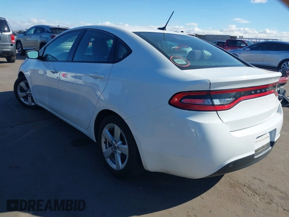2015 Dodge Dart SXT with VIN 1C3CDFBB5FD281835, listed as a IAAI auction lot 41706666 with 115,296 mi miles. Bid and sale history available at carsss.com. Image 3.