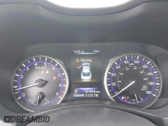 2014 Infiniti Q50 Premium with VIN JN1BV7AR7EM686881, listed as a IAAI auction lot 41812109 with 161,994 mi miles. Bid and sale history available at carsss.com. Image 7.