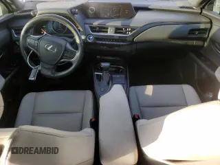 2022 Lexus UX 250h F Sport with VIN JTHE9JBHXN2057983, listed as a Copart auction lot 46143515 with 27,367 mi miles and Salvage Title. Bid and sale history available at DreamBid. Image 8.