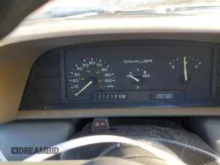1993 Chevrolet Cavalier with VIN 1G1JC1441P7342890, listed as a Copart auction lot 81560684 with 70,398 mi miles and Clean Title. Bid and sale history available at DreamBid. Image 9.