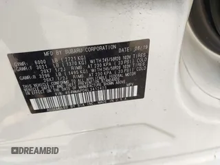 2020 Subaru Ascent Limited с VIN 4S4WMAPD6L3412421, выставлен на аукционе IAAI как лот 42376250 с пробегом 62 541 миль миль и . История ставок и продаж доступна на DreamBid. Изображение 9.