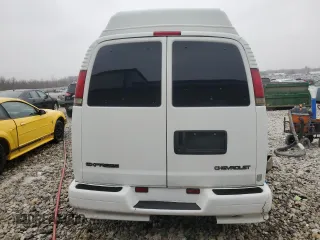 2002 Chevrolet Express with VIN 1GBFG15R321139608, listed as a Copart auction lot 47183315 with 142,468 mi miles and Clean Title. Bid and sale history available at carsss.com. Image 6.