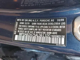 2010 Porsche Panamera S with VIN WP0AB2A75AL061320, listed as a Copart auction lot 44996365 with 145,786 mi miles and Salvage Title. Bid and sale history available at carsss.com. Image 12.