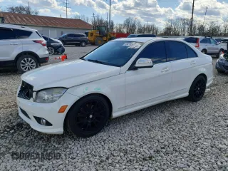 2009 Mercedes-Benz C-Class 3.0L Sport with VIN WDDGF81X19R057524, listed as a Copart auction lot 50418355 with 136,185 mi miles and Salvage Title. Bid and sale history available at carsss.com. Image 1.