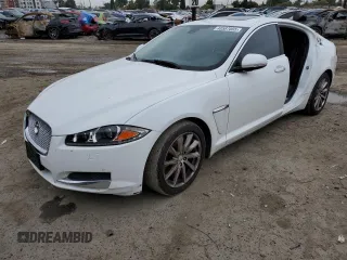 2015 Jaguar XF I4 T Premium with VIN SAJWA0FS1FPU72841, listed as a Copart auction lot 48587085 with 127,505 mi miles and Salvage Title. Bid and sale history available at carsss.com. Image 1.