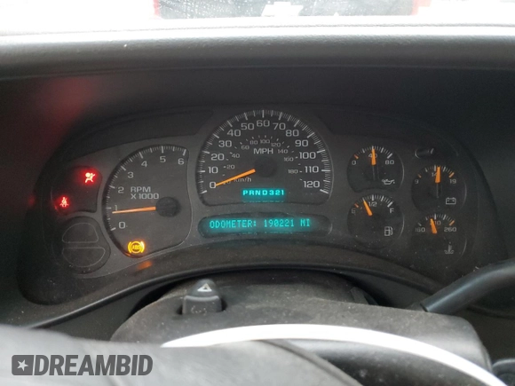 2005 Chevrolet Suburban LT with VIN 1GNFK16Z95J151301, listed as a Copart auction lot 83642854 with 190,221 mi miles and Salvage title. Bid and sale history available at DreamBid. Image 9.