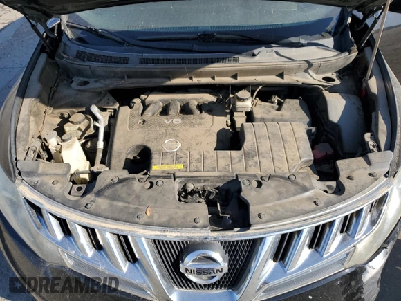 2010 Nissan Murano SL with VIN JN8AZ1MW6AW134271, listed as a Copart auction lot 72604254 with 157,224 mi miles and Salvage Title. Bid and sale history available at carsss.com. Image 12.