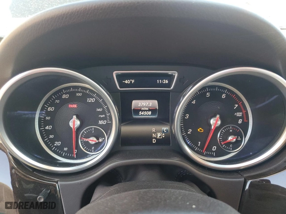2017 Mercedes-Benz GLE with VIN 4JGDA5HB2HA877236, listed as a Copart auction lot 50364555 with 54,508 mi miles and Salvage Title. Bid and sale history available at carsss.com. Image 9.