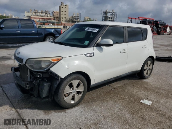 2016 Kia Soul with VIN KNDJN2A25G7361260, listed as a Copart auction lot 53433895 with 97,281 mi miles and Salvage Title. Bid and sale history available at carsss.com. Image 1.