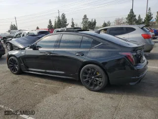 2024 Cadillac CT5-V Blackwing with VIN 1G6D35R63R0810137, listed as a Copart auction lot 42835755 with 26,990 mi miles and Salvage Title. Bid and sale history available at carsss.com. Image 2.