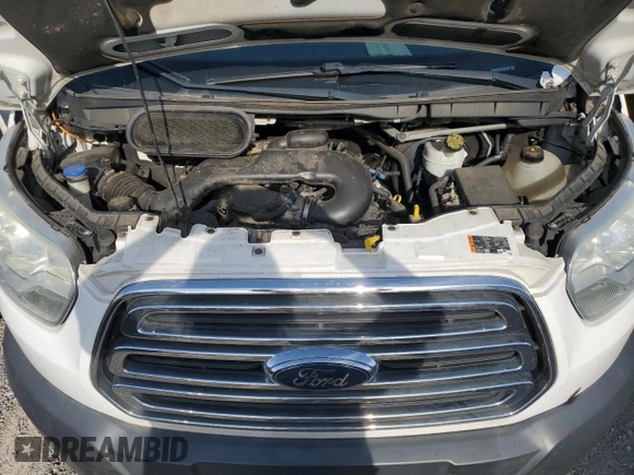 2015 Ford Transit XL with VIN 1FBZX2YM2FKA67450, listed as a Copart auction lot 53494355 with 201,986 mi miles and Clean Title. Bid and sale history available at DreamBid. Image 12.