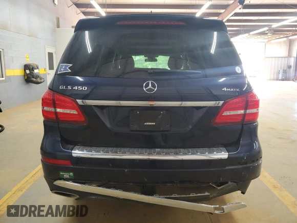 2019 Mercedes-Benz GLS 450 with VIN 4JGDF6EE0KB222595, listed as a Copart auction lot 54243465 with 82,664 mi miles and Salvage Title. Bid and sale history available at DreamBid. Image 6.