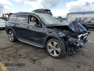 2022 Mercedes-Benz GLS 450 with VIN 4JGFF5KE5NA716162, listed as a Copart auction lot 67067154 with 64,142 mi miles and Salvage Title. Bid and sale history available at DreamBid. Image 4.