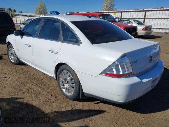 2008 Mercury Sable with VIN 1MEHM40W98G601203, listed as a IAAI auction lot 42039819 with Not Provided miles. Bid and sale history available at carsss.com. Image 3.