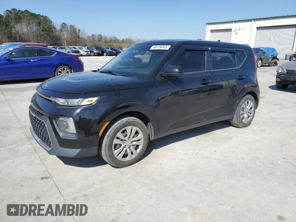 2020 Kia Soul LX with VIN KNDJ23AU1L7710702, listed as a Copart auction lot 46476045 with 122,501 mi miles and Salvage Title. Bid and sale history available at carsss.com. Image 1.
