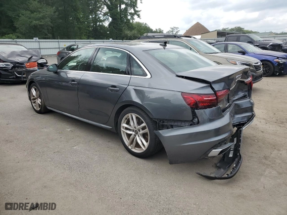 2022 Audi A4 Sedan S line Premium with VIN WAUDAAF4XNN005051, listed as a Copart auction lot 64028214 with NaN miles and Salvage Title. Bid and sale history available at carsss.com. Image 2.