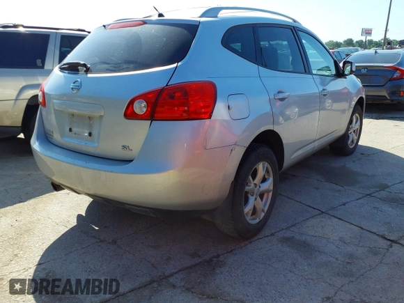 2009 Nissan Rogue SL with VIN JN8AS58T59W322187, listed as a IAAI auction lot 41843834 with Not Provided miles and . Bid and sale history available at DreamBid. Image 4.