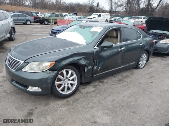 2009 Lexus LS 460 with VIN JTHCL46F895002634, listed as a IAAI auction lot 41345700 with NaN miles. Bid and sale history available at carsss.com. Image 18.