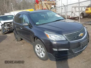 2015 Chevrolet Traverse LS z VIN 1GNKVFEDXFJ134436, wystawiony jako IAAI lot #41773596 z przebiegiem 156 326 mil mil oraz . Historia ofert i sprzedaży dostępna na DreamBid. Obrazek 1.