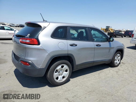 2015 Jeep Cherokee Sport с VIN 1C4PJLABXFW573085, выставлен на аукционе Copart как лот 65019735 с пробегом 78 181 миль миль и Чистый • Clean title. История ставок и продаж доступна на DreamBid. Изображение 3.