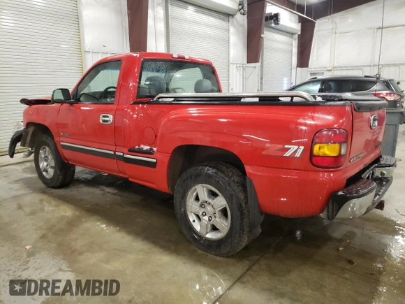 1999 Chevrolet Silverado 1500 LS with VIN 1GCEK14T1XZ153356, listed as a Copart auction lot 88330275 with 118,582 mi miles and Salvage Title. Bid and sale history available at carsss.com. Image 2.