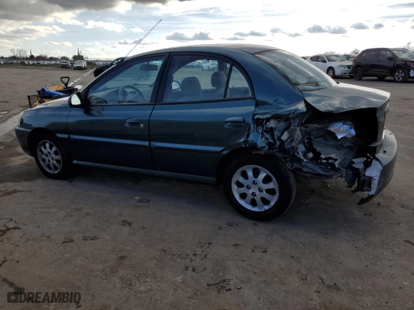2004 Kia Rio with VIN KNADC125546294695, listed as a Copart auction lot 86914954 with 147,260 mi miles and Salvage Title. Bid and sale history available at carsss.com. Image 2.