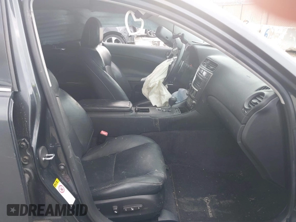 2009 Lexus IS 250 with VIN JTHBK262695087036, listed as a IAAI auction lot 41944640 with 221,438 mi miles and . Bid and sale history available at DreamBid. Image 5.