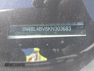 2019 Nissan Altima S with VIN 1N4BL4BV6KN303683, listed as a IAAI auction lot 41405547 with 63,644 mi miles and . Bid and sale history available at carsss.com. Image 9.