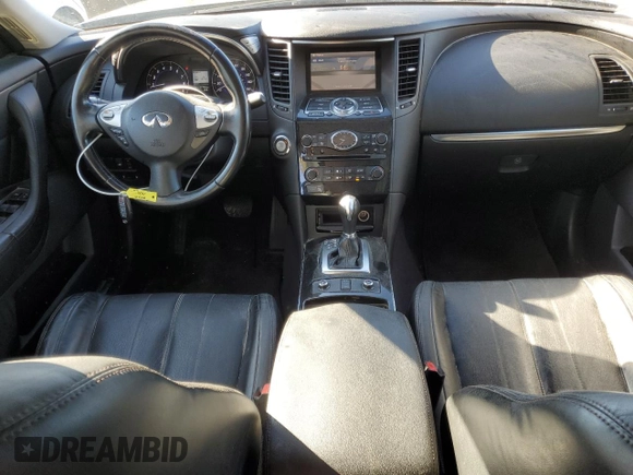 2017 Infiniti QX70 with VIN JN8CS1MU3HM142135, listed as a Copart auction lot 48859215 with 127,990 mi miles and Clean title. Bid and sale history available at DreamBid. Image 8.