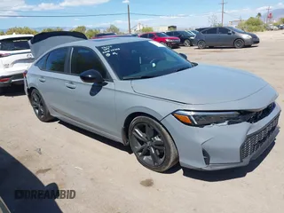 2025 Honda Civic Si with VIN 2HGFE1E51SH476490, listed as a IAAI auction lot 42228651 with 438 mi miles and . Bid and sale history available at DreamBid. Image 1.