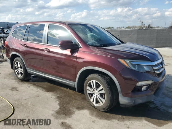2016 Honda Pilot EX-L with VIN 5FNYF5H7XGB057625, listed as a Copart auction lot 44849425 with 161,941 mi miles and Salvage Title. Bid and sale history available at DreamBid. Image 4.