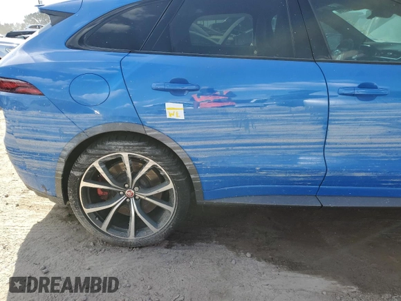 2023 Jaguar F-Pace SVR with VIN SADCZ2EE7PA704045, listed as a Copart auction lot 75995704 with Not Provided miles and Non Repairable. Bid and sale history available at DreamBid. Image 13.