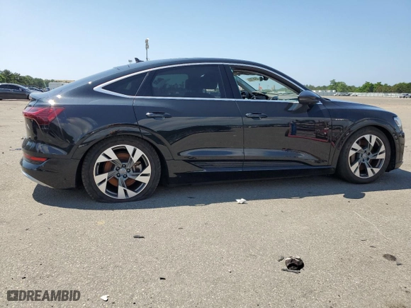 2020 Audi e-tron Sportback Premium Plus with VIN WA12ABGE9LB035674, listed as a Copart auction lot 55467803 with 60,066 mi miles. Bid and sale history available at carsss.com. Image 3.