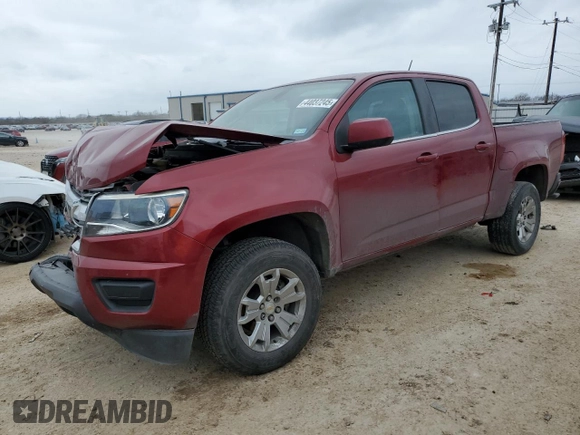 2018 Chevrolet Colorado 2WD LT with VIN 1GCGSCEA2J1200417, listed as a Copart auction lot 44037245 with 108,880 mi miles and Salvage Title. Bid and sale history available at DreamBid. Image 1.