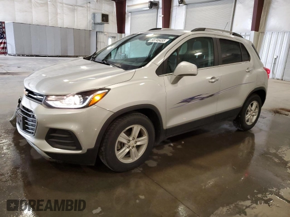 2019 Chevrolet Trax LT z VIN KL7CJLSB6KB960809, wystawiony jako Copart lot #58746455 z przebiegiem 76 342 mil mil oraz Szkoda całkowita • Salvage title. Historia ofert i sprzedaży dostępna na DreamBid. Obrazek 1.