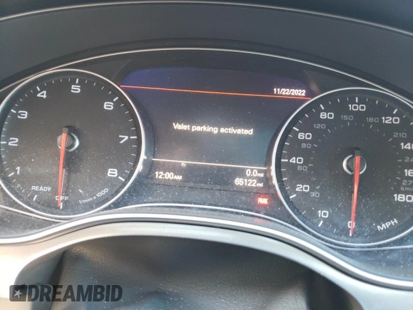 2016 Audi A6 3.0T Premium Plus with VIN WAUFGAFC2GN022086, listed as a Copart auction lot 38507383 with 65,122 mi miles. Bid and sale history available at carsss.com. Image 9.