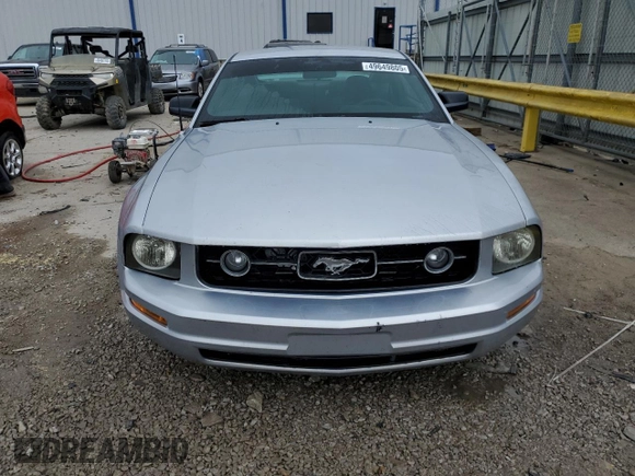 2007 Ford Mustang Deluxe with VIN 1ZVHT80N475367580, listed as a Copart auction lot 49649805 with 114,869 mi miles and Salvage Title. Bid and sale history available at carsss.com. Image 5.