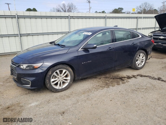 2017 Chevrolet Malibu LT with VIN 1G1ZE5ST6HF131724, listed as a Copart auction lot 44219215 with 102,060 mi miles and Salvage Title. Bid and sale history available at carsss.com. Image 1.