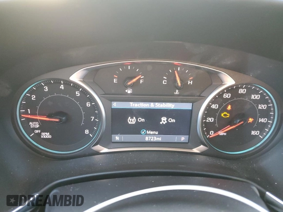 2024 Chevrolet Equinox LT with VIN 3GNAXUEG7RL332599, listed as a Copart auction lot 50180535 with 8,723 mi miles and Salvage Title. Bid and sale history available at DreamBid. Image 9.