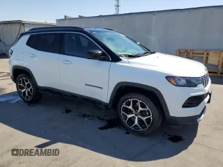 2025 Jeep Compass Limited z VIN 3C4NJDCN6ST525944, wystawiony jako Copart lot #65238385 z przebiegiem 18 480 mil mil oraz Czysty tytuł • Clean title. Historia ofert i sprzedaży dostępna na DreamBid. Obrazek 4.