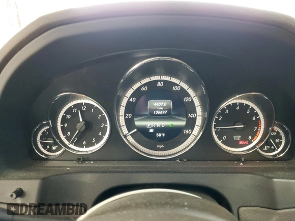 2013 Mercedes-Benz E-Class E 350 with VIN WDDKJ8JB0DF201104, listed as a Copart auction lot 46987065 with 136,697 mi miles and Salvage Title. Bid and sale history available at carsss.com. Image 9.