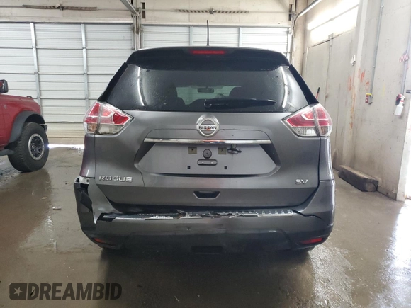 2016 Nissan Rogue S with VIN KNMAT2MT9GP598487, listed as a Copart auction lot 54503715 with 97,051 mi miles and Salvage Title. Bid and sale history available at carsss.com. Image 6.