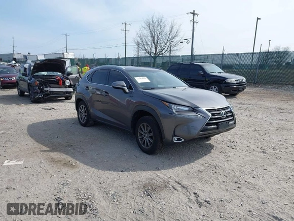 2017 Lexus NX with VIN JTJBARBZ7H2102253, listed as a IAAI auction lot 41783042 with 97,018 mi miles. Bid and sale history available at carsss.com. Image 1.