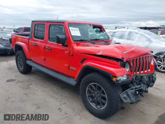 2022 Jeep Gladiator High Altitude with VIN 1C6HJTFG0NL105043, listed as a IAAI auction lot 41290790 with 73,595 mi miles and . Bid and sale history available at DreamBid. Image 1.